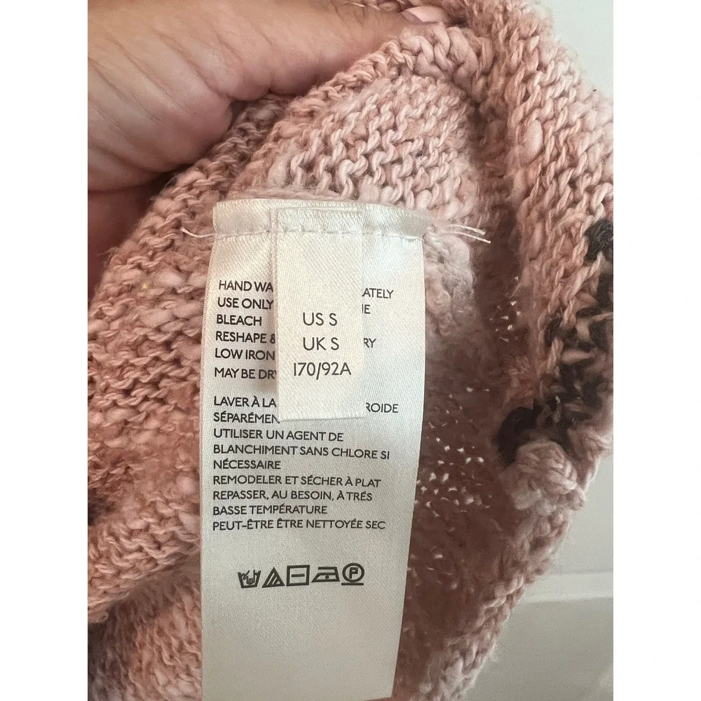 Free People Jackson Dolman Sleeve Pullover Woman Size S Rosewater
